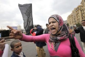 16.03.12 Plac Tahrir, Egipt.Protest przeciw rządowi wojskowemu.