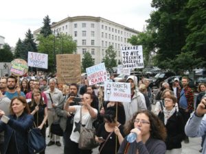 13.06.14 Sejm. Protest przeciw Chazanowi i antykobiecym lekarzom.