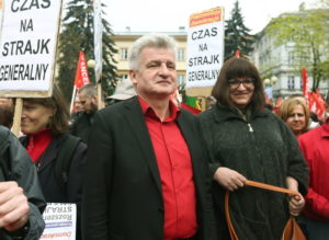 Piotr Ikonowicz i Anna Grodzka na pochodzie pierwszomajowym w 2013 r. Potrzebujemy szerokiej, niezależnej lewicy.